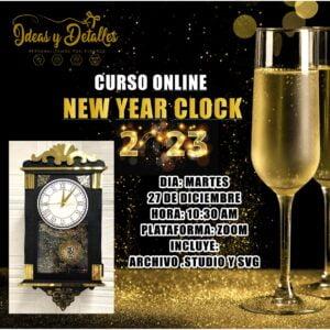 CURSO ONLINE: NEW YEAR CLOCK - GRABACION
