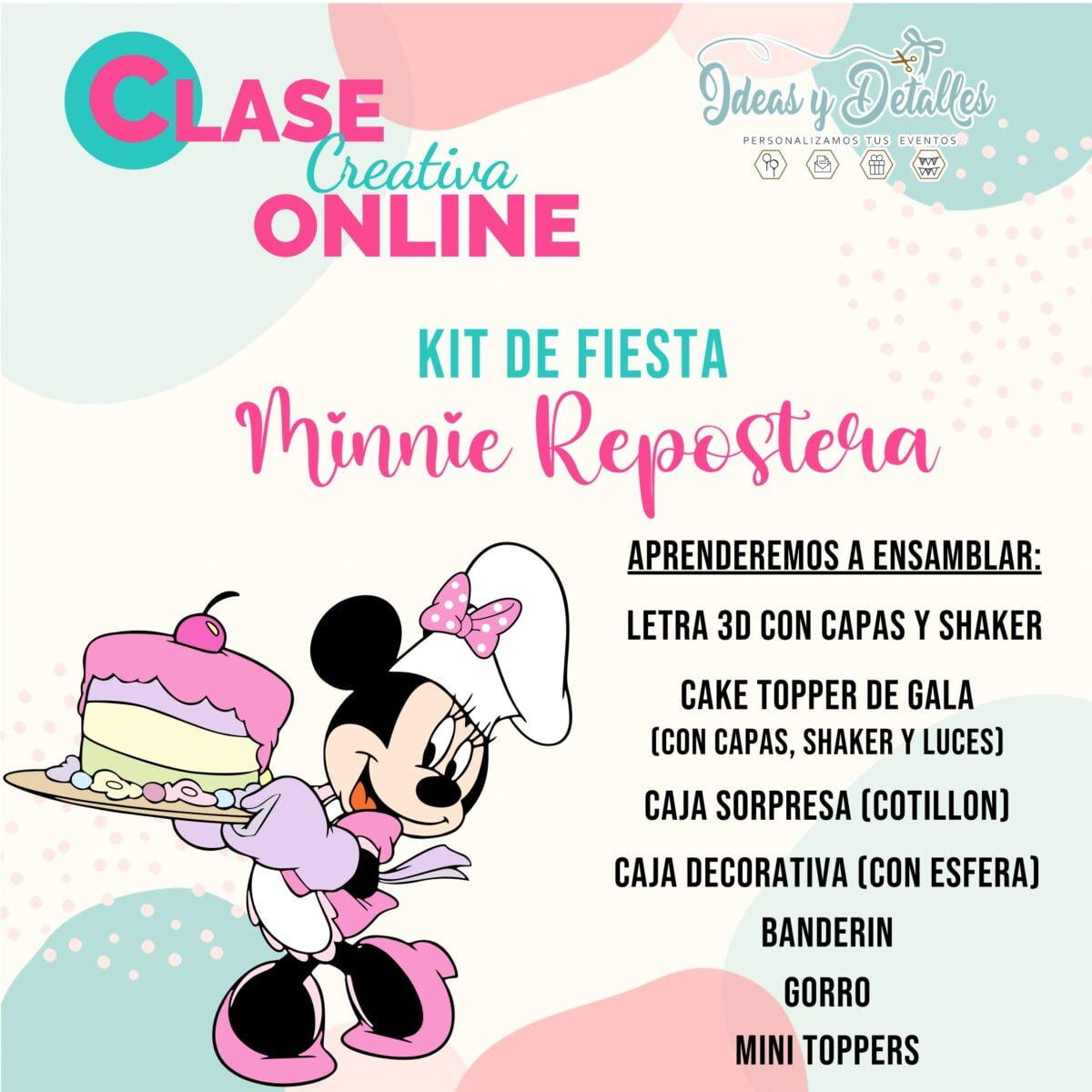 CURO DE KIT DE FIESTA - MINNIE REPOSTERA - GRABACIÓN