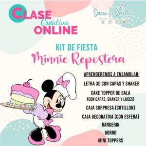 CURO DE KIT DE FIESTA - MINNIE REPOSTERA - GRABACIÓN