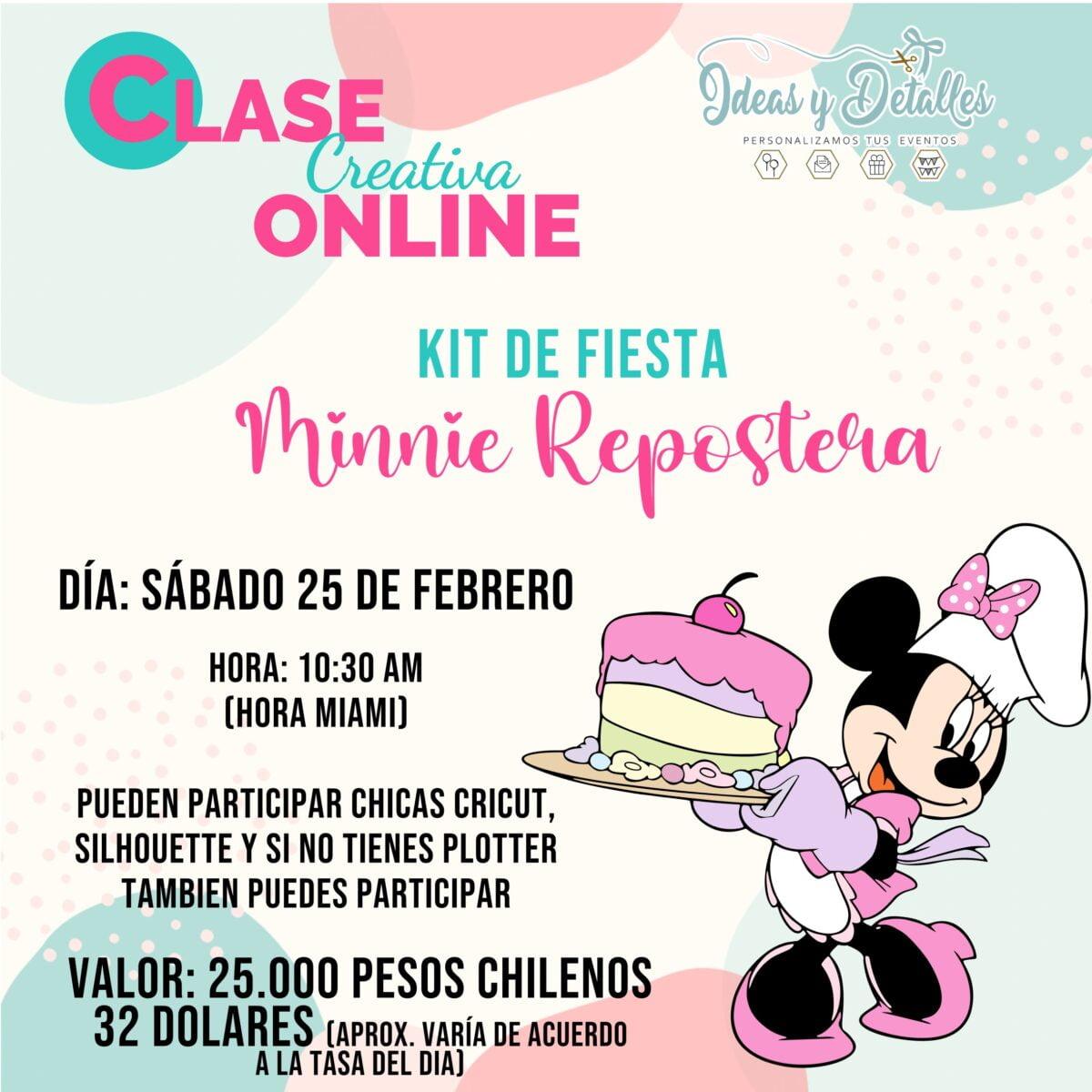 CURO DE KIT DE FIESTA - MINNIE REPOSTERA - GRABACIÓN - Imagen 2