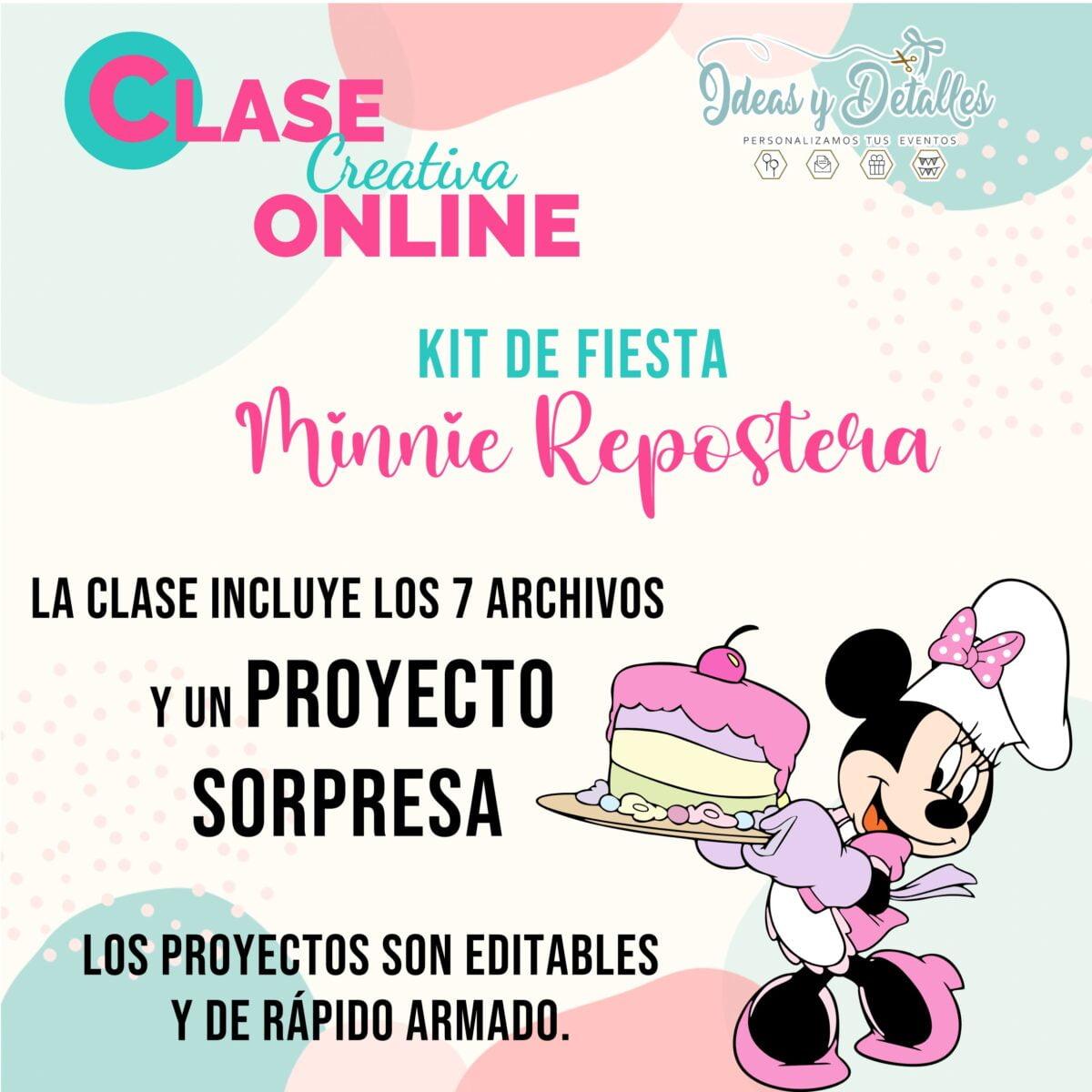 CURO DE KIT DE FIESTA - MINNIE REPOSTERA - GRABACIÓN - Imagen 3