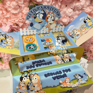 BLUEY - CAJA DE ACTIVIDADES DE FACIL Y RAPIDO ARMADO (ARCHIVO .STUDIO Y SVG)
