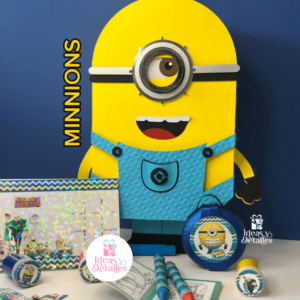 CAJA MINIONS - ARCHIVO .STUDIO Y SVG