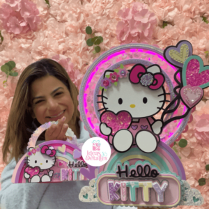 CAKE TOPPER Y CAJA HELLO KITTY