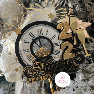 CAKE TOPPER AÑO NUEVO - .STUDIO Y SVG