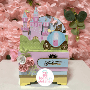 CAJA DECORATIVA CASTILLO PRINCESA - .STUDIO Y SVG