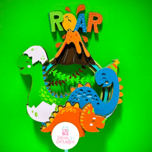 CAKE TOPPER DINOSAURIO - .STUDIO Y SVG