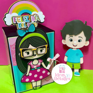 CAJA DIA DEL NIÑO - PORTA GOLOSINAS. - STUDIO Y SVG