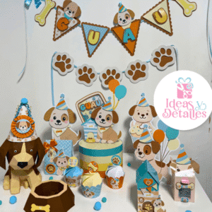 KIT CUMPLEAÑOS PERRUNO - .STUDIO Y SVG
