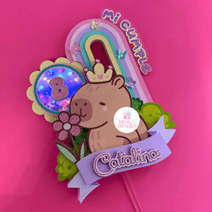 CAKE TOPPER CAPIBARA - .STUDIO Y SVG