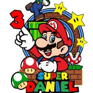 CAKE TOPPER MARIO BROS . STUDIO Y SVG