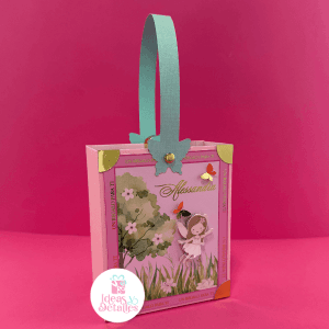 CAJA TIPO BOLSA HADA MARIPOSAS - .STUDIO Y SVG