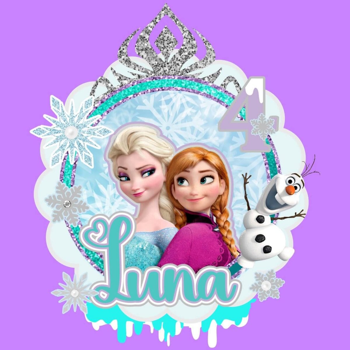 CAKE TOPPER FROZEN - .STUDIO Y SVG