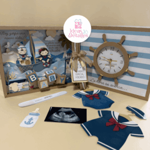CAJA ANUNCIO DE LLEGAD DE BEBE - STUDIO Y SVG
