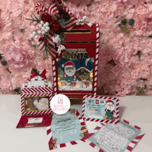 BUZON DE NAVIDAD, CARTA PARA SANTA Y CAJA PARA GALLETAS