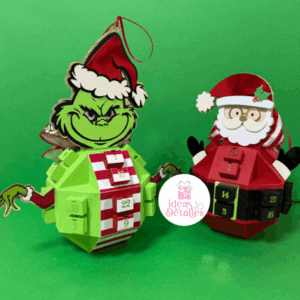 BAMBALINA CALENDARIO DE ADVIENTO SANTA Y GRINCH - .STUDIO Y SVG