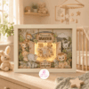 CARTEL DE NACIMIENTO, LETRAS 3D BABY Y DISEÑOS DE FRANELAS SAFARI - STUDIO Y SVG