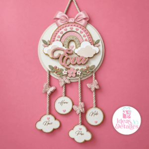 CARTEL DE NACIMIENTO BOHO - .STUDIO Y SVG